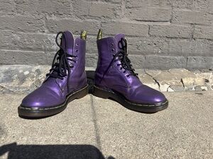 Metallic Purple Dr. Martens